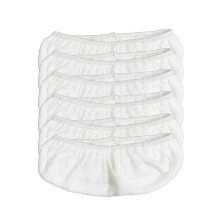 6 Pack Hot Selling Cotton Terry Cloth Replacement Flat Mop Heads Cover Refill