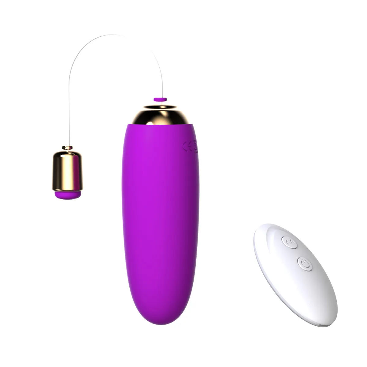 Uovo di salto ricaricabile USB senza fili del silicone molle, vibratore della fica del giocattolo del sesso dell'uovo di vibrazione