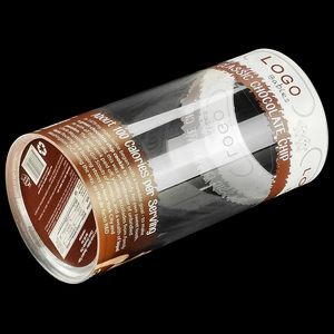 ふた付きの甘いキャンディー用のカスタムサイズの透明なPVC PET <span class=keywords><strong>PP</strong></span>丸型シリンダープラスチック包装箱