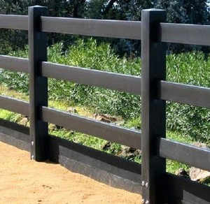 Bangjun tái chế PVC ngựa hàng rào picket 6x8 Trắng trang trại Vinyl vườn lưới mắt cáo cổng giá rẻ đường sắt hàng rào bài và cổng - Product Image 1