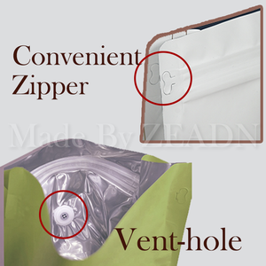 Kahve çekirdeği için özel İpli ve desen tasarım fermuar iç tek yönlü valf ile çevre dostu Brandable kahve torbalar - Product Image 2