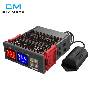 STC-3028 DC12V 10A Digital Dual LED controlador de temperatura humedad termostato - Product Image 1