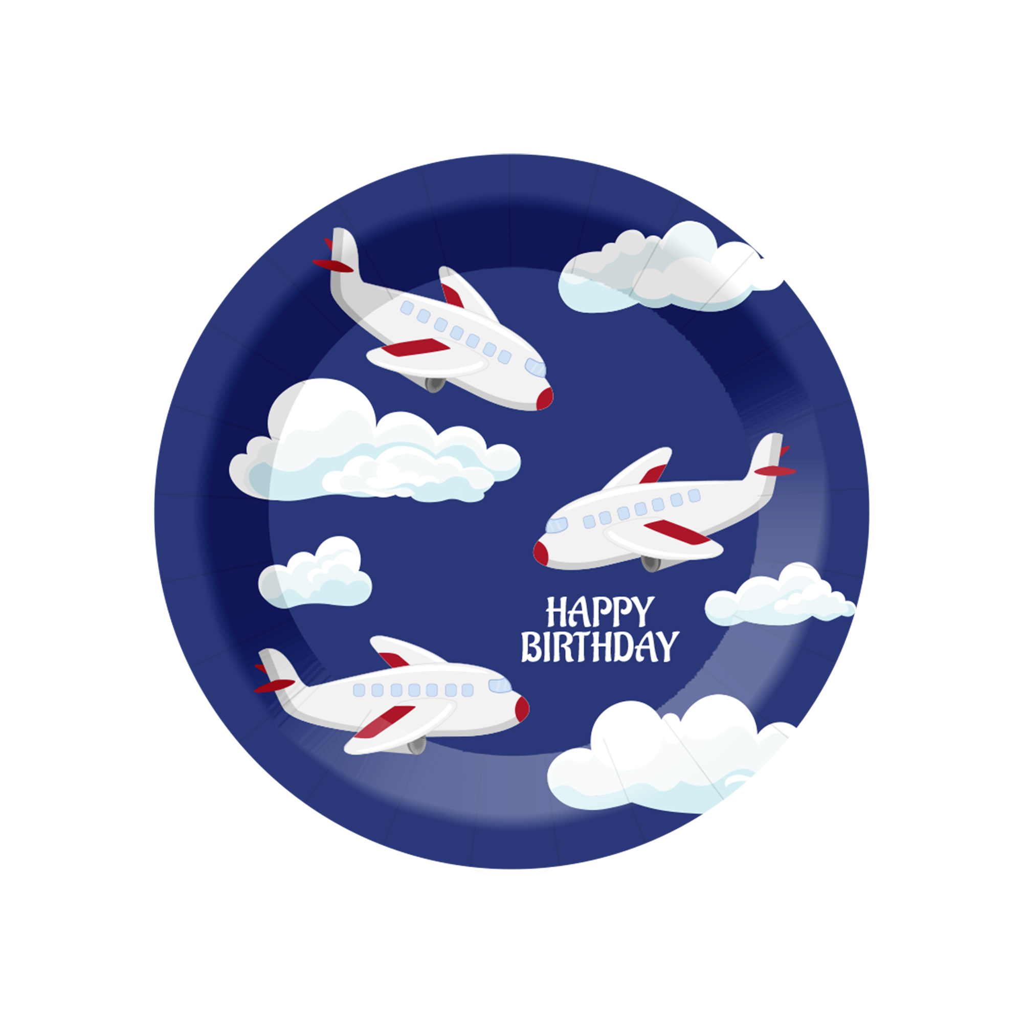 จานกระดาษ 7 นิ้ว*8 ชิ้น/ถุง