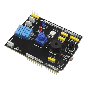 DHT11 LM35 Temperature Humidity <strong>Sensor</strong> Multifunction Expansion Board Adapter for <strong>Arduino</strong> UNO R3 RGB LED IR Receiver