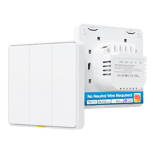 SMATRUL Tuya Smart EU luce da parete pulsante WIFI RF433 senza filo neutro Alexa Google Home Push Switch per il controllo vocale - Product Image 1