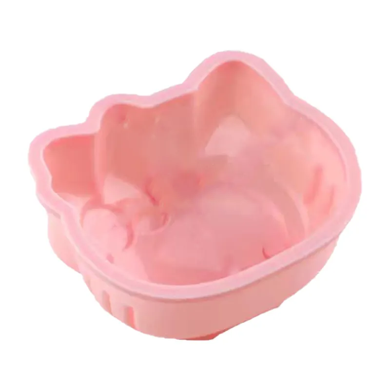 Molde de borracha de silicone personalizado que faz a modelagem de silicone para o molde de bolo de silicone Hello Kitty