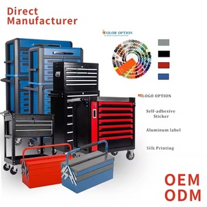 Nhiệm vụ nặng nề hội thảo 5 ngăn kéo sắt Cán công cụ lưu trữ tủ với xử lý và bánh xe - Product Image 5