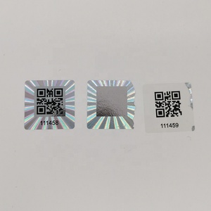 Benutzer definiertes Logo Silber Holo graphischer QR-Code-Aufkleber Einmalige Manipulation Evident Labels Authentisches Laser-Sicherheits etikett mit einzigartiger Nummer - Product Image 3