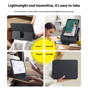 10th Generation PU Instant para teclado Bluetooth Portalápices Fundas protectoras para tabletas Fundas para iPad Pro para Apple iPad Air - Product Image 4