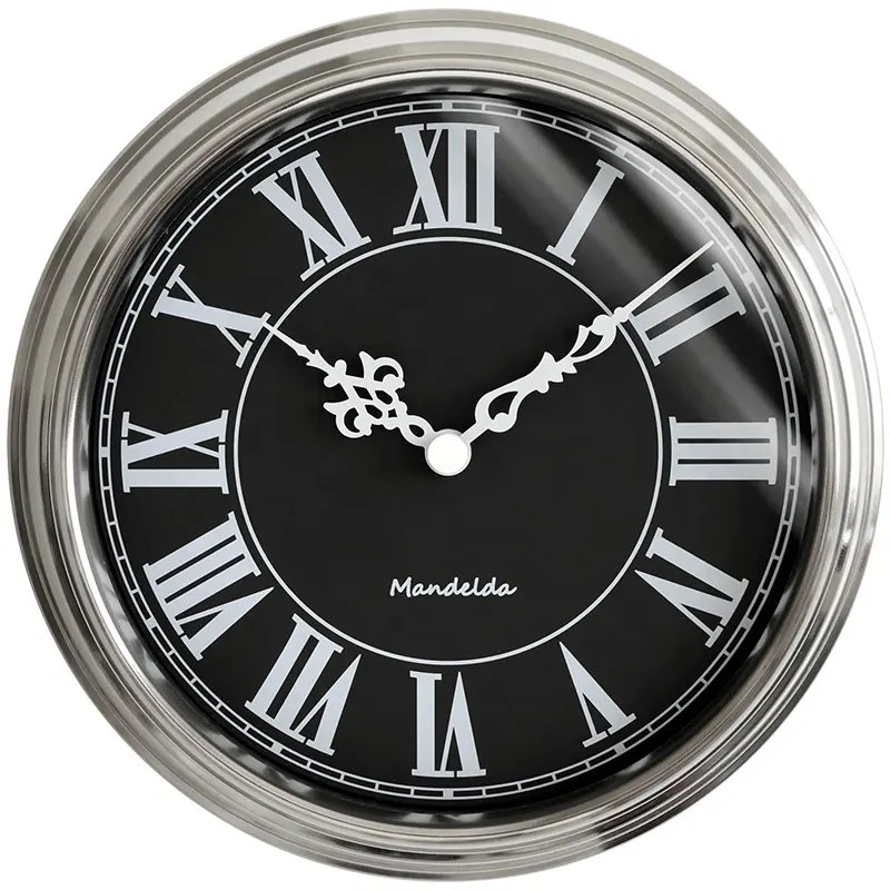 Mandelda-Reloj de pared silencioso creativo, con líneas de dibujo, dorado, moderno, de lujo, grande, para decoración del hogar, arte de pared