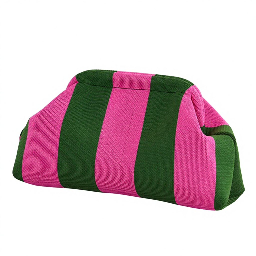 Green and pink thick stripes