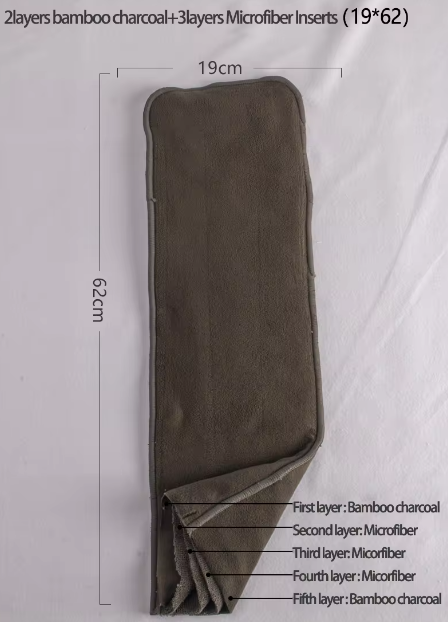 5laryers bamboo charcoal inserts