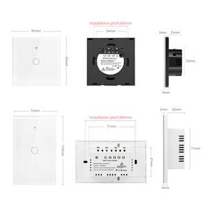 Tuya חכם חיים wifi מגע חכם 110v 220v alexa & google בית תואם Google מערכת ההפעלה מרחוק