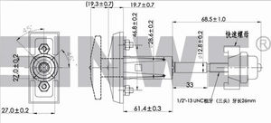 An Ninh Máy bán hàng tự động khóa hợp kim kẽm t-xử lý khóa với dimple <span class=keywords><strong>key</strong></span> cho tủ khóa cho Snack <span class=keywords><strong>Pepsi</strong></span> Máy bán hàng tự động - Product Image 5