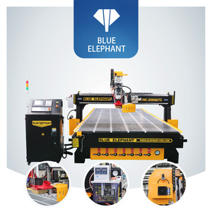 Blue Elephant Large Size Woodworking Table Wood <strong>Router</strong> 2060 Atc Aluminum 4x8 <strong>Cnc</strong> <strong>Router</strong> Cutting Milling Machine for Metal Gold - Product Image 2