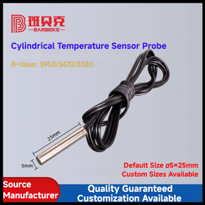 Sensor de temperatura del termistor NTC 10K 3950 de Respuesta Rápida personalizable con amplio rango de temperatura - Product Image 4