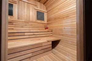 Tùy Chỉnh Thực hiện Gỗ <span class=keywords><strong>Heath</strong></span> Ngoài Trời Phòng Tắm Hơi Với Phòng Tắm Nhà Vệ Sinh Gỗ Bắn Phòng Tắm Hơi Ngoài Trời Lớn 8-10 Người Cube Phòng Tắm Hơi Ngoài Trời - Product Image 5