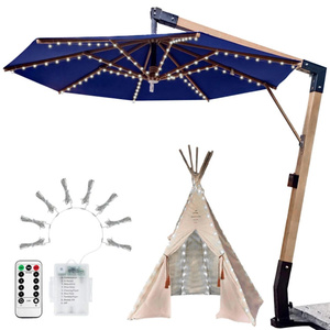 Wasserdichte Patio LED Umbrella String Light 8 Beleuchtungs modus mit Fernbedienung Umbrella Lights Beach Garden - Product Image 6
