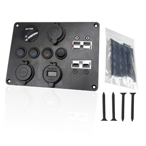 Electronic Boat Waterproof 12V 24V Dual Usb Power <strong>Socket</strong> <strong>Multi</strong> <strong>Function</strong> 4 Gang <strong>Switch</strong> Panel <strong>With</strong> Voltage Anderson Connector - Product Image 1