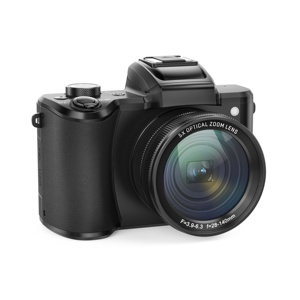 5K siyah Video kaydı dijital kamera 3.2 inç HD ekran şarj edilebilir pil otomatik odaklama 5X optik Zoom 2X dijital yakınlaştırma kamerası - Product Image 1