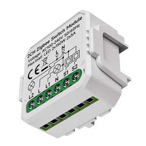 YiHiOO 10A 2 canali Smart Zigbee Switch modulo Tuya Smart Life App modulo interruttore relè intelligente - Product Image 1
