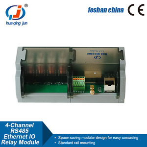 Huaqingjun 4-Channel <strong>Inputs</strong> <strong>Outputs</strong> RS485 Ethernet <strong>Relay</strong> Module IO Modbus RTU/TCP G2R-1 SPDT 10A RJ45 <strong>Relays</strong> for PLC - Product Image 4