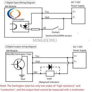 AMVDK15 RTU通信入力および出力モジュール6VI 4DI 4DO 0-10V入力デジタルRS485 MODBUS - Product Image 2