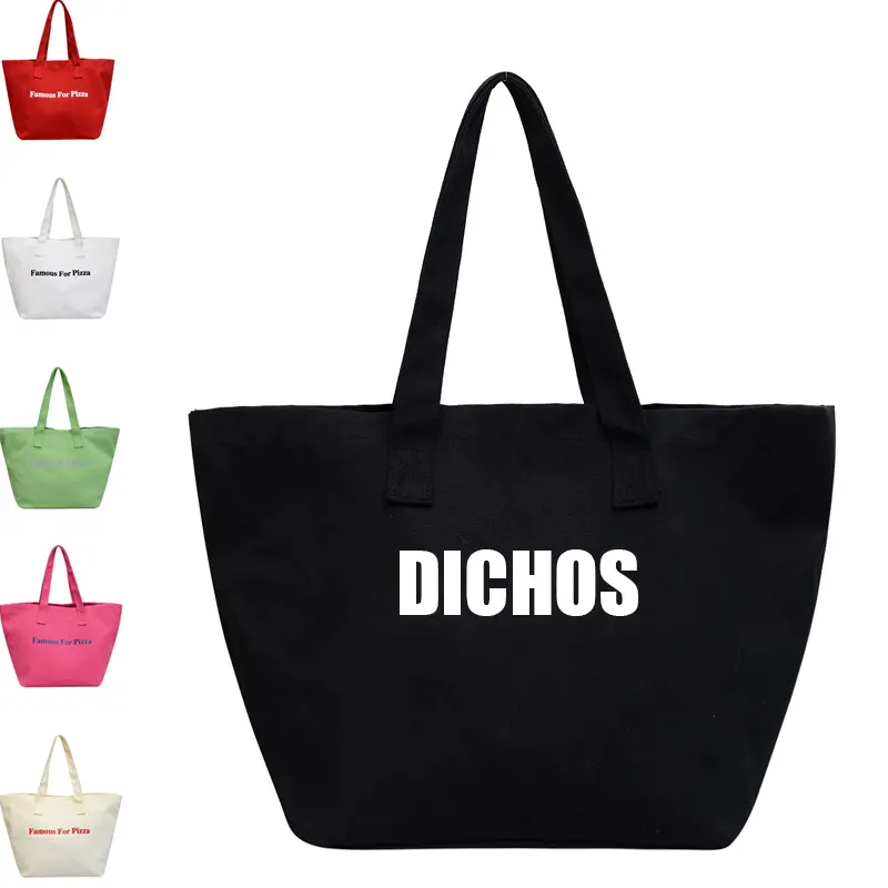 DICHOS2024レディースハンドバッグユニセックス新しいファッション大容量キャンバスショルダーバッグキャンディーカラー卸売
