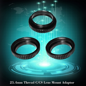 3 adet/grup Metal 5mm C CS montaj adaptörü 25.4mm konu C/CS Lens montaj adaptörü alüminyum dönüştürücü halka güvenlik için güvenlik kamerası - Product Image 4