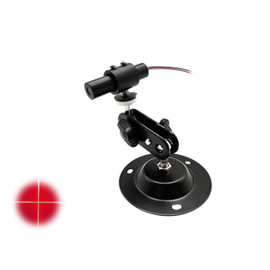 APCドライブタイプCW回路モデル + ブラケット電源D12x 50mm 635nm 5mw赤十字レーザーモジュール