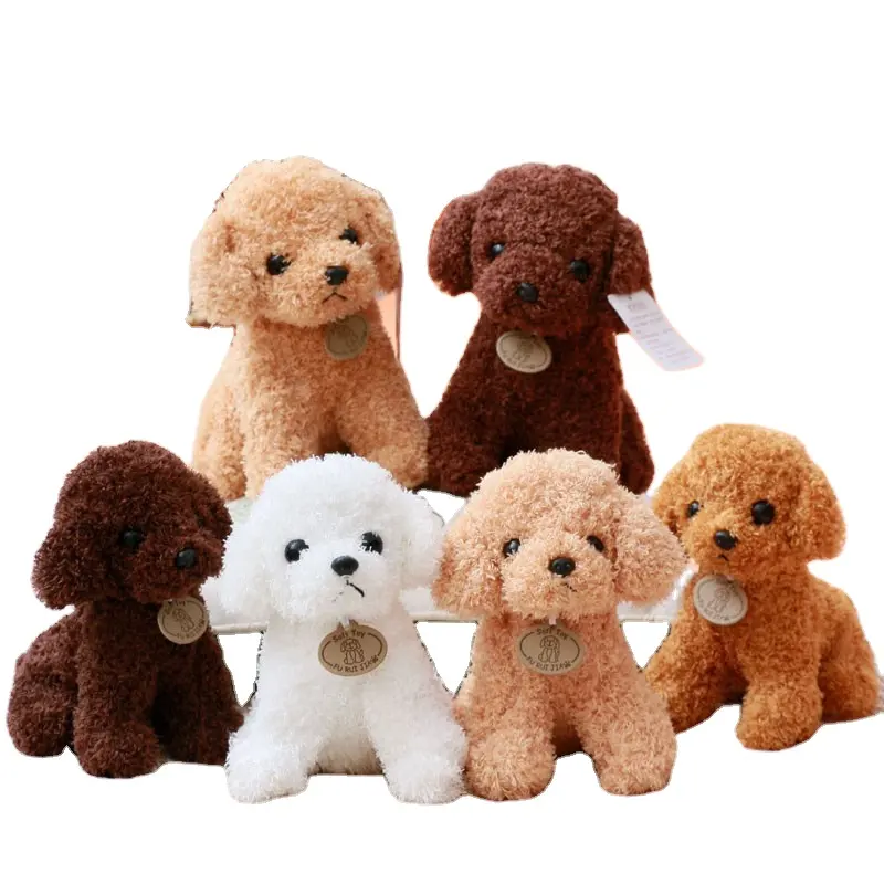 Simulazione barboncino cane peluche peluche orsacchiotto cane bambole cucciolo cuscino regalo peluche