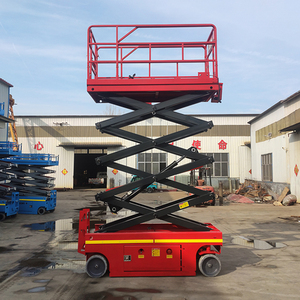12M Đôi 6M Đến 14M Di Động Mini Thủy Lực Thang Máy Scissor Lift Bảng Làm Việc Trên Không Nền Tảng Công Việc - Product Image 1