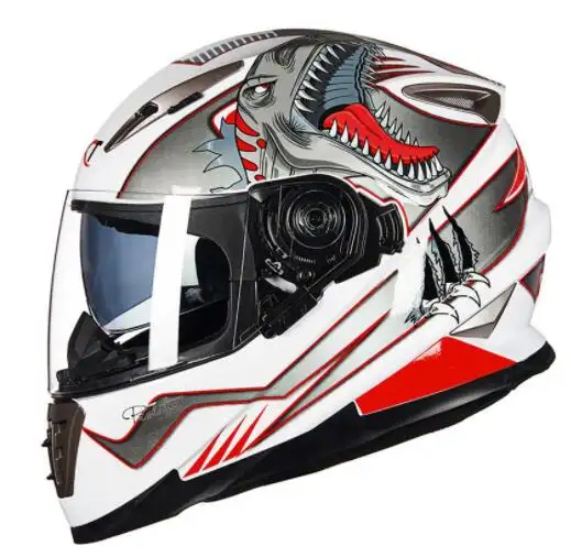 2022 New Trend Racing Hochwertiger Motorrad helm Vollgesichts-Motorrad zubehör mit zwei Linsen Rapid Street Helmet