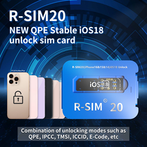 R-SIM 20新しいQPE安定IOS18ロック解除SIMカードiphone IOS 7-16 PRO MAXはEコードTMSI IPCC ICCID QPEモードをサポート - Product Image 6