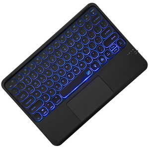 Miniteclado inalámbrico de 12 pulgadas con retroiluminación de 7 colores, panel táctil para tableta, PC, Android, iPad - Product Image 1