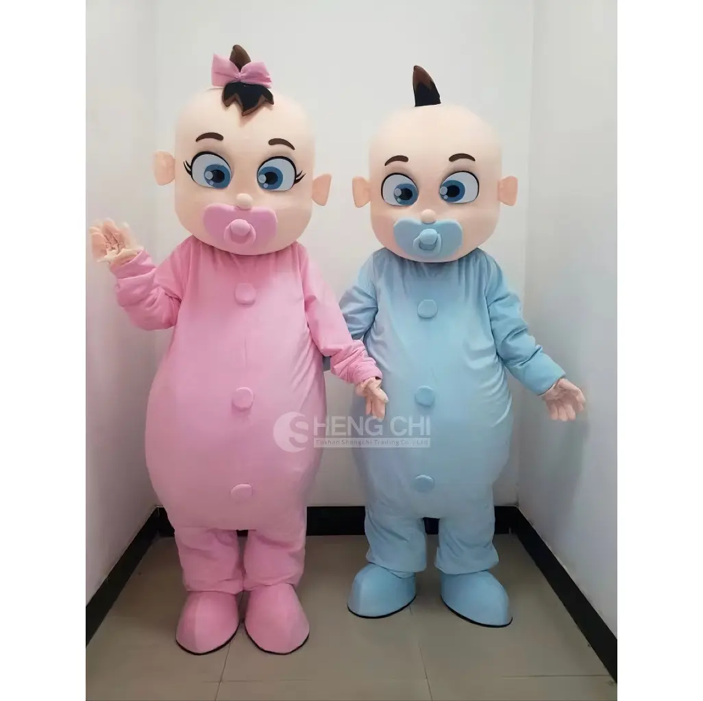 Costume da mascotte di peluche animale personalizzato per adulti all'ingrosso Costume da mascotte per neonato e ragazza per Costume da spettacolo