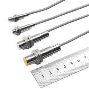 2 cables, 12V, interruptor de lengüeta cilíndrico de plástico, interruptor de proximidad de lengüeta accionado magnético, controles de Sensor, cerradura/puerta/luz - Product Image 3