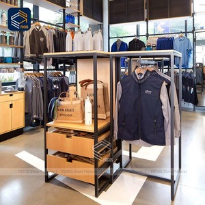 Bán lẻ quần áo hiển thị tủ mô-đun lưới Kệ tường trang phục treo giá và gấp bảng tùy chỉnh may Hiển thị lịch thi đấu - Product Image 6