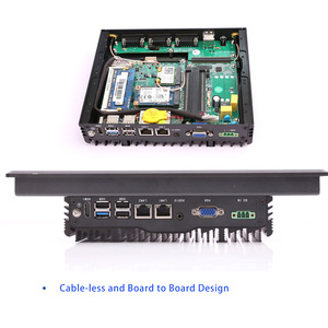 IP65 Industrial Pc 4 Ethernet Embedded Computer Touch Panel PC para Windows Quad Core J1900 2,0 GHz DDR3 4GB Stock Touch 1024x768 - Product Image 3