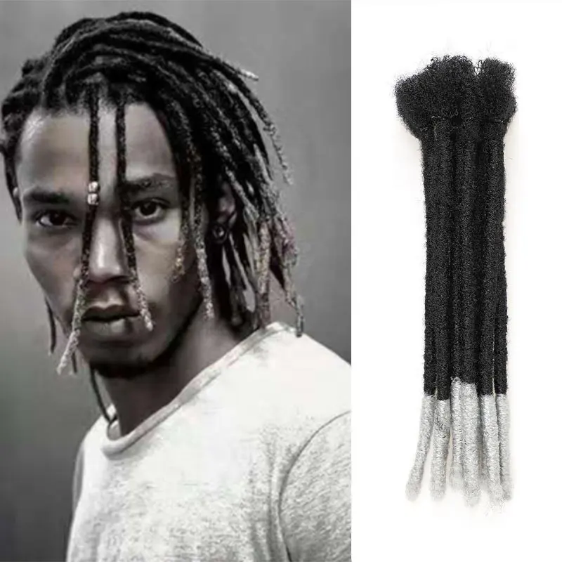 Extensiones de Cabello para hombre y mujer afro, Pelo trenzado de ganchillo sintético, color negro reggae, hecho a mano, venta al por mayor