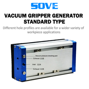 Sove thành phần khí nén được xây dựng trong máy phát điện chân không và sponge Aspirator hút cup chân không Gripper phụ kiện loại - Product Image 4