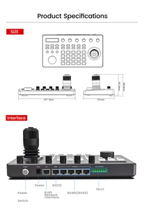 Sistema di sicurezza tastiera PTZ CCTV telecamera RS485 e RS232 Mini 3D Joystick Controller tastiera - Product Image 5