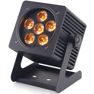 ไฟแต่งงาน6X18W Rgbwa Uv ไร้สาย Dmx IR กันน้ำพาร์พลังงานแบตเตอรี่ Led กลางแจ้ง Uplight - Product Image 1