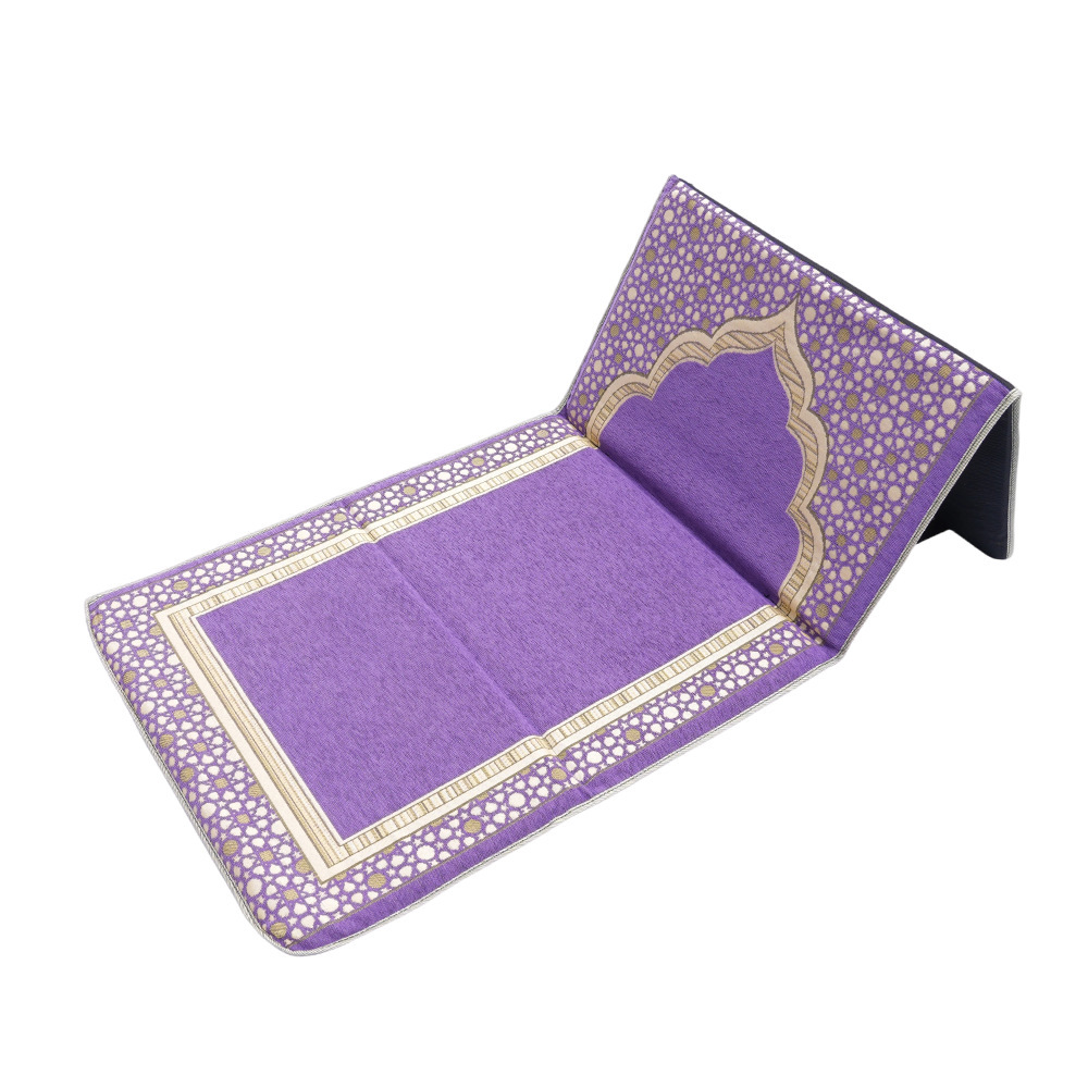 Cuscino per sedia in ciniglia viola-60x110 cm