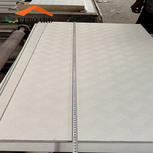呼吸功能600X600Mm毫米石膏天花板瓷砖重量石膏天花板面板 - Product Image 6