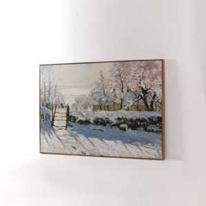 Framed Famous Vintage Style Classical <strong>Monet</strong> the Magpie Decorative Canvas Printing Reproduction Oil Painting - Product Image 6