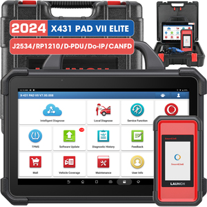 Lancio x431 pad vii elite pad7 con smartlink c vci programmazione di codifica online per tutti i veicoli automotive strumento diagnostico