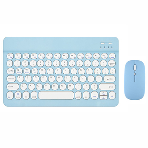 Conjunto de teclado y ratón bluetooth para windows, IOS y Android OS, varios colores, teclas redondas Retro de 10 pulgadas, de fábrica - Product Image 4