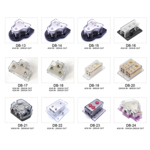 カーパワーディストリビューション端子ブロックスプリッターパワーディストリビューションブロック0GA入力4 X4GAカーオーディオアンプヒューズホルダー - Product Image 2