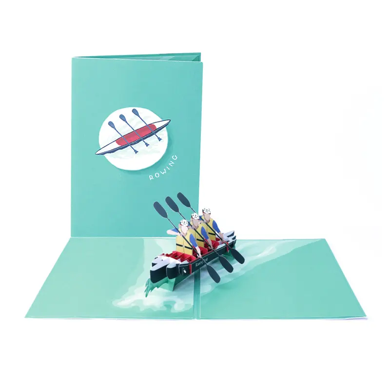 Winpsheng new design sports series 3D pop-up greeting cards handmade greeting cards thank you cards for gift giving
